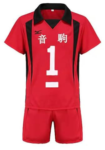 Jilijia Haikyuu Nekoma High Volleyball Jersey Oikawa Tooru/Kuroo Tetsurou/Kozume Kenma Kurzarm T-Shirt + Shorts Anime Game Suitset