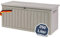 DELUKE® Auflagenbox wasserdicht MARA - 250L Holzoptik | Aufbewahrungsbox Garten Gartenbox Kissenbox Outdoor Gartentruhe viel Platz für Sitzauflagen, Gartengeräte oder Kinderspielzeug |Beige