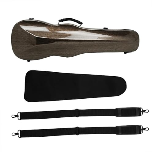 Geigenkasten 4/4 3/4 Violine Fall Carbon Faser Dreieck Fall Tragbare Violine Fall Doppel Schulter Dreieck Fall Mit Hygrometer