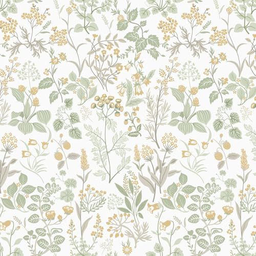 Fiula Självhäftande Tapeter Blommor 44 X 300 Cm Självhäftande Film Möbler Blomtapeter Blad Dekorativ Folie Självhäftande Kök Vit Självhäftande Tapet Mönster Tapeter Vattenfast Gör-Det-Själv Vardagsrum