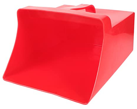 FRCOLOR Recogedor de Basura de Mano Plástico Reutilizable 1 Unidad Tamaño Mediano Rojo Mango Ergonómico Limpieza Hogar Escritorio Multiusos para Interior Oficina Niños