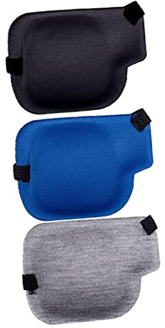 ORFOFE Cache-œil 3d Réglable Pour Amblyopie, Lot De 3 Pièces, Polyester Respirant Et Léger, Protection Oculaire Résistante à L'usure, Patchs Yeux Portables Pour Usage Extérieur Et Quotidien