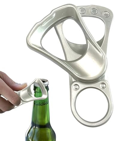 Abrelatas robusto, abrelatas de metal para uso doméstico | Haz tu vida divertida, removedor de tapas pequeño y portátil para alimentos enlatados y botellas de refrescos