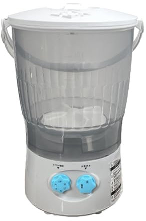 Mini lavatrice compatta – Lavatrice semiautomatica portatile con timer rotante, design salvaspazio, perfetta per casa, dormitori, camper, viaggi, uso esterno, grigio