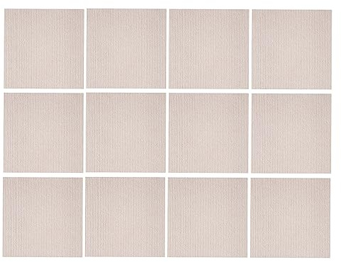 Piastrelle autoadesive per Moquette, Piastrelle Lavabili autoadesive per Pavimenti in Moquette, 12 x 12 Pollici, Staccabili e attaccabili, giunzioni Senza Soluzione di continuità,