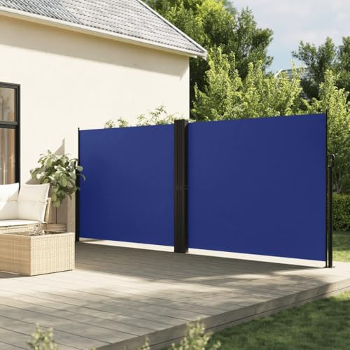 Toldo Lateral Extensible, Material Poliéster con Revestimiento PU y Estructura Acero/Aluminio, Diseño Retráctil Automático, Resistente al Agua y UV, Toldos Laterales,Terraza o Jardín, 160x1200 cm