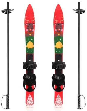 Gralara Skiboards per Bambini con Scarponi da E Attacchi Regolabili in Materiale PP Resistente Uso Outdoor Invernale Adatto Ai Bambini per Sciare E Gioca
