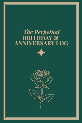 The Perpetual Birthday & Anniversary Log: A Keepsake Special Occasions Tracker and Planner for Yearly Events, Dates, and Milestones