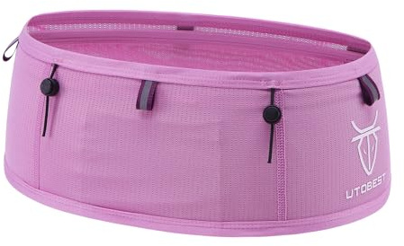 UTOBEST Laufgürtel Joggen Herren, Hüfttasche Sportgürtel, Running Belt Zum Joggen, Laufen, Sport, Fitness, Leichter Snug Fit Laufgürtel Mit Für Damen Und Herren (B7 Pro Grün-XL)