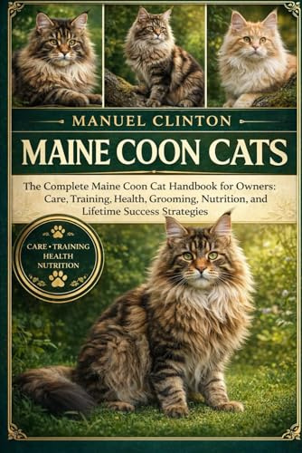 MAINE COON CATS: The Complete Maine Coon Cat Handbook for Owners: Care, Training, Health, Grooming, Nutrition, and Lifetime Success Strategies