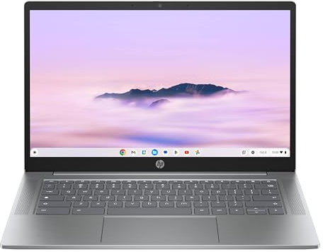 HP Chromebook 14a-nf0002slx, Notebook, Intel Core i3 N305, 8 GB RAM, 256 GB, Grafica integrata, Display 14 FHD IPS Antiriflesso 300 nits, Laptop, ChromeOS, Portatile, Grigio