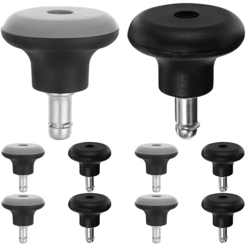 MAGICLULU Roues Silencieuses Design Moderne pour Chaise de Bureau 10 Pièces Insertion Facile, Matériau Plastique et Métal et Surface Adaptées aux Bureaux à Domicile et Espaces Partagés