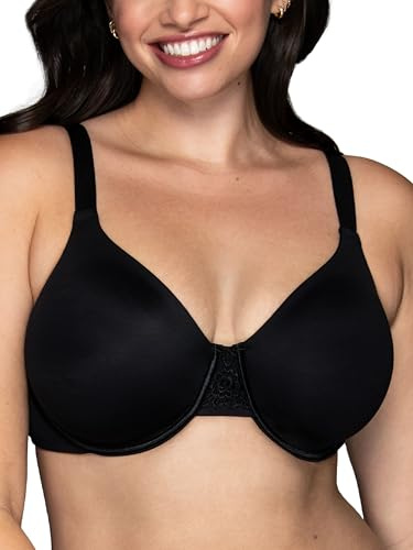 Vanity Fair womens Beauty Back Smoothing (36c - 42h) Minimizer Bra, Midnight Black, 38D US