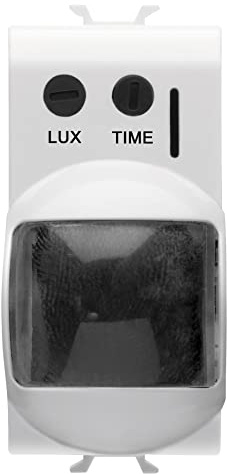 Gewiss - Rivelatore Di Movimento A Raggi Infrarossi - 230V AC 50/60Hz - 1NA 3A(Ac1) 250V AC - 1 Modulo - Bianco - Serie Chorus