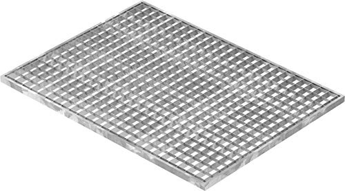 Fenau - Garagen-Gitterrost 590 x 790 x 20 mm, MW: 30/30 mm, verzinkt, Rost für Zarge: 600 x 800 x 23 mm, Bau-Normrost für Lichtschacht