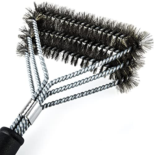Blumtal Spazzola Barbecue Pulisci Griglia - Spazzola BBQ Pulizia in Acciaio 3 in 1 - Spazzola Pulisci Barbecue - Spazzola per Griglia Lavabile in Lavastoviglie - Accessori Barbecue