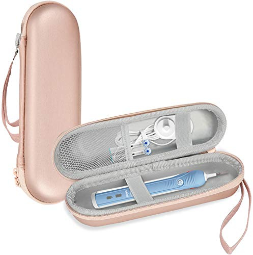 ProCase Elektrische Zahnbürste Etui für Oral B/Oral-B Pro/Oral-B iO Series/Philips Sonicare Electric Toothbrush Hülle Oral B Reiseetui Elektrischer Zahnbürstenhalter Travel Case -Roségold