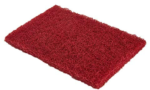 Spugna abrasiva in nylon da cucina, pentola in ferro, detergente per la rimozione della ruggine, spugnetta scozzese (20PCS Red)