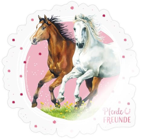 Pferdefreunde Pferde Galoppieren Sticker Aufkleber