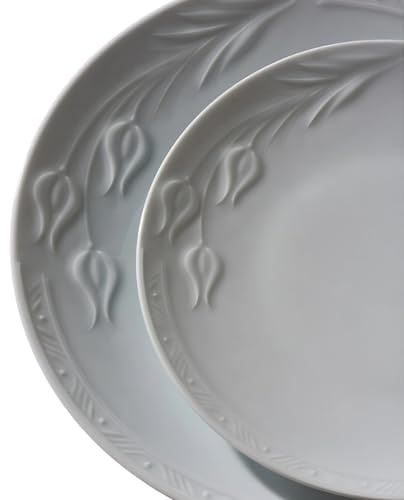 Güral Porselen Vajilla de Porcelana Rene, de 18 Piezas para 6 Personas – Completa de Porcelana Blanca