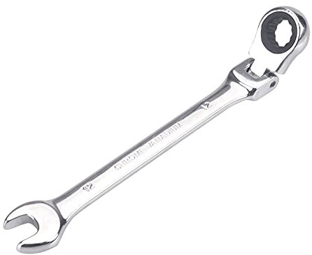 通用 FLZOSPER 12mm Metric Flex-Head Gear Wrench,Box End Head 72-Tooth Ratcheting Combination Wrench Spanner