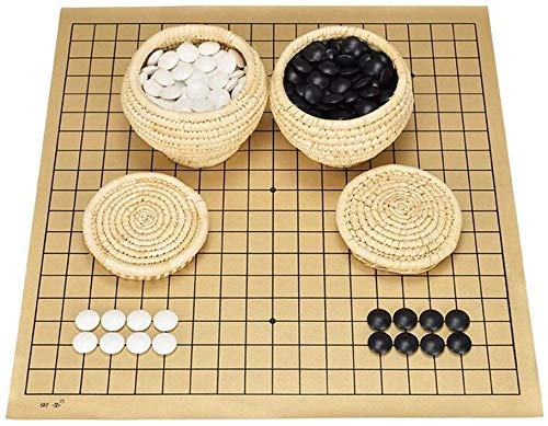 CAZARU Schach-Sets und Bretter Go-Bang-Set, einseitig, Erwachsene, schwarz und weiß