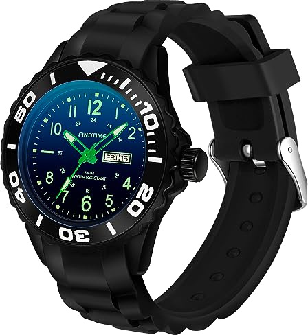 Kinderuhr Junge Armbanduhr Kinder Junge Uhr für Jungs Mädchen Uhr Jungen 12 Jahre mit Leuchtenden Zeigern für die Dunkelheit