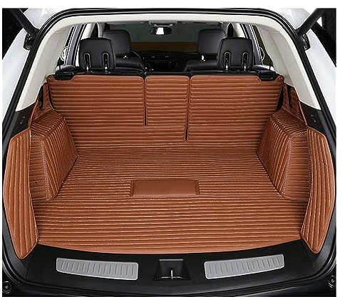 IITA Kofferraumschutz Matte Vollumwickelte Kofferraummatte Für Mercedes Für Benz GLS GLC GLA GLE ML GLK Auto-Gepäckpolster-Abdeckung Antirutschmatte Kofferraum (Farbe : Braun)