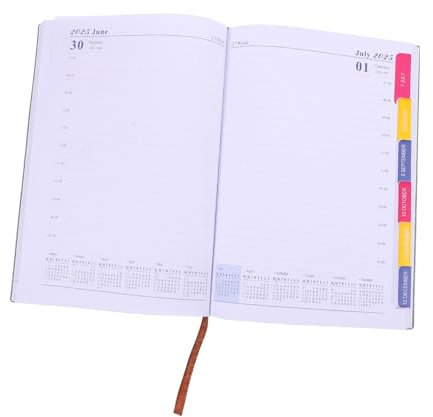 NUOBESTY Tagesplaner Monatsplaner Terminplaner Format Notizbuch Schreibbuch Planerbuch Tragbar Für Büro Und Zuhause