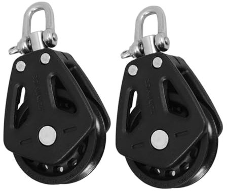 POPETPOP 2stücke Doppelte Nylon Umlenkrolle Mit Edelstahl-kugellager Korrosionsbeständig Reibungsarm Für Pilates Boote Sportboote Vielseitig Einsetzbar Seilzug Zubehör