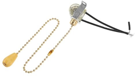 jojofuny Licht-zugschalter Für Lampe, Geräuschloser Zugschalter, Praktische Zugkette, Ersatzschalterteil Für Deckenleuchten Und Tischlampen, Langlebig Und Sicher