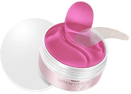 Benda per gli occhi alla caffeina, maschera sotto gli occhi per occhiaie e gonfi con acido ialuronico, idratante, anti invecchiamento, maschere in gel per la cura della pelle, rughe lisce riducono le