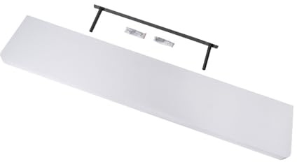 Velano Wandregal - Bücherregal - Schweberegal 118x24 Weiß | Regal Wand - Regalbrett - Küchenregal - Bücherregal Kinder - Deko Wohnzimmer - GewürzregalHolz - Wanddeko Regale Boho Deko