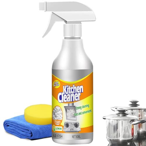 Bgnie Kitchen Cleaner, Multifunctional Kitchen Foam Cleaner, Powerful Kitchen Foam Stubborn Stains Cleaner Spra (1PCS)