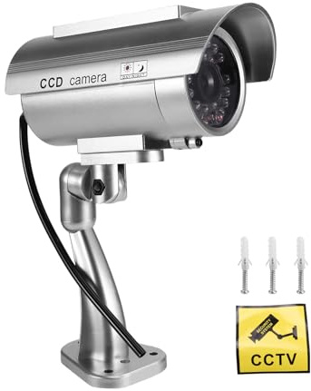 Simulazione fotocamera solare sorveglianza esterna simulazione finta fotocamera manichino cam con luce LED