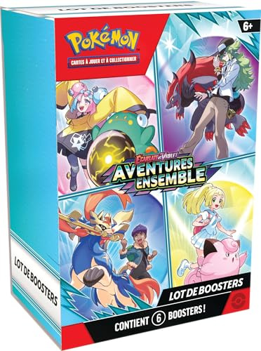 Pokémon: Scarlet & Purple Booster Pack - Adventures Pokémon TCG Set (6 Boosters)