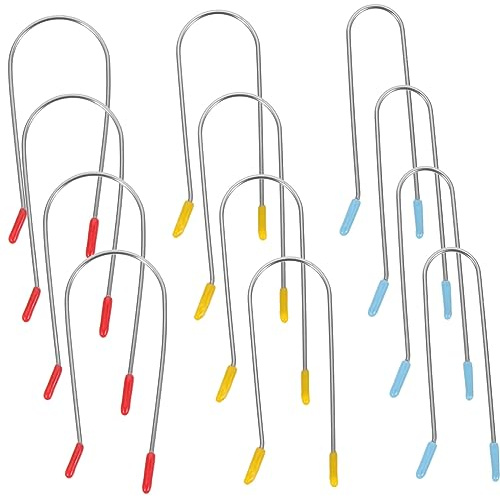 Vaguelly Pinzas Para Rulos De Pelo Calientes 24 Piezas Tamaño 3.2cm/2.54cm/1.9cm Metálicas Multicolor Para Permanente Cabello Corto y Natural Uso Doméstico y Peluquería