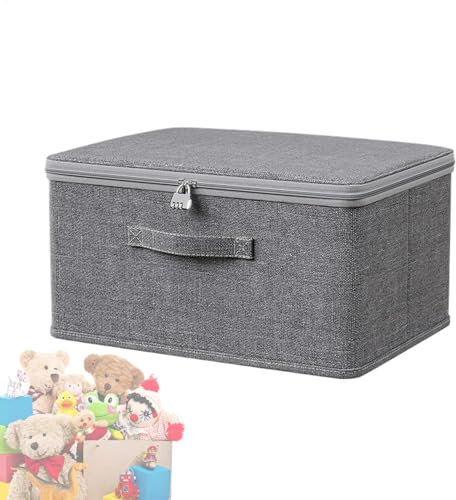 Stackable Lockable Storage Bin with Lid Durable Utility for Clothes Toys Snacks & More Large Capacity Versatile Container for Home & Garage