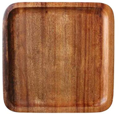 YBAAKZIIR Plato de frutas de madera maciza， Platos de madera for cena, pastel, pizza, fruta, bandeja for servir for cenas, fiestas, barbacoas, picnics, Platz