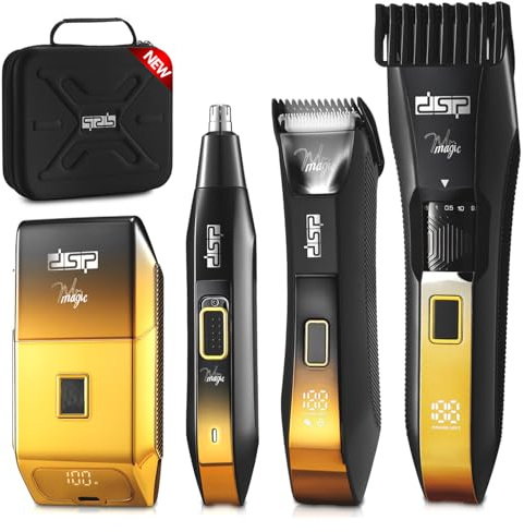 DSP 4 in 1 Men's Grooming Kit IPX7 Trimmer Set for Beard Body Face