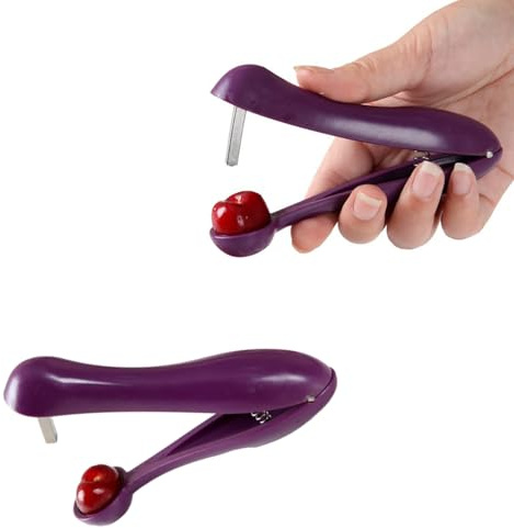 2 Stück Kirschentkerner Hand Werkzeug, Kirschkernentferner, Kirschentsteiner Manuell Entferner, Obstentkerner Kirschen, Kirschenentkerner Ersatzteile, Kirschkernentsteiner Für Marmelade Kochen