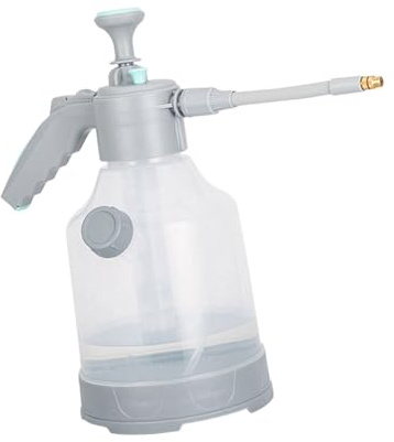 Bottiglia spruzzata a pressione ad alta capacità da 3 litri, costruzione resistente, tazza di misurazione integrata per una cura efficiente delle piante da giardino con apertura laterale annaffiatoio