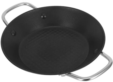 FUNOMOCYA Poêle à Griller Antiadhésive Inox avec Double Oreilles Compatible Induction et Toutes Plaques Poêle à Steak et Ramen Cuisson Saine à Faible Teneur Matières Grasses