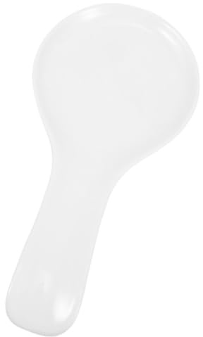 GALPADA Repose-Cuillère en Céramique Blanc Compact Porte-Cuillère à Café Thé pour Comptoir Cuisine Accessoire Pratique pour Rangement D’Ustensiles Adapté Bar à Café