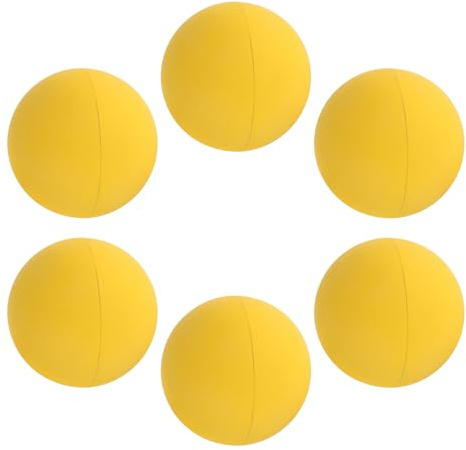 SHERCHPRY 6 Pezzi 6 Palline da Squash Professionali in Gomma Rimbalzante per Allenamento di Reazione e Gioco Ricreativo, Set per e attività Indoor ed Outdoor, Palla di Racquetball Resistente