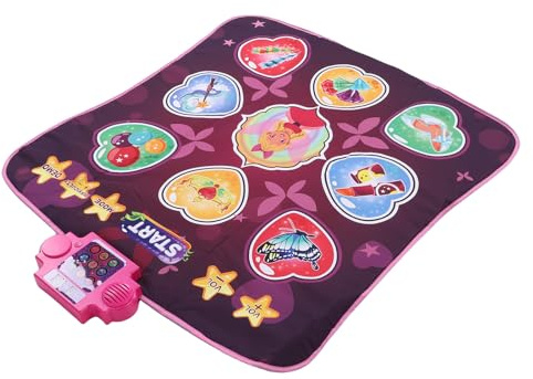 ZAICOLER Tanzmatten-Spielzeug, 9-Tasten-Wireless-Tanzpad, rutschfeste Musikspielmatte für und Erwachsene, mit Faltbarem Design für den Innen- und Außenbereich, 40,55 X 34,65 Zoll (PINK)