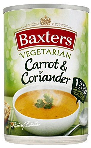 Baxters Végétarienne carottes et soupe de coriandre (400g) - Paquet de 2
