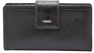 Fossil Damen Logan Leder RFID-blockierende Lasche Clutch Geldbörse für Frauen