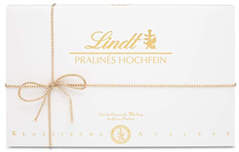 Lindt Schokolade - Hochfein Pralinen | 500 g | Pralinés-Schachtel mit 50 Pralinen in 20 köstlichen Sorten mit und ohne Alkohol | Pralinengeschenk | Schokoladengeschenk