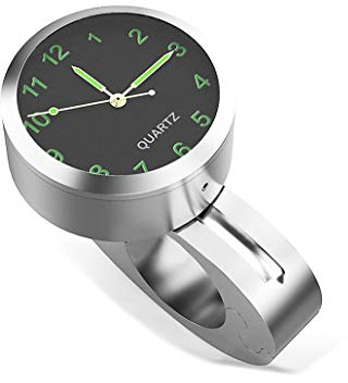Lenkeruhr mit Halter Kompatibel mit Suzuki Marauder VZ 800 LK1 Silber